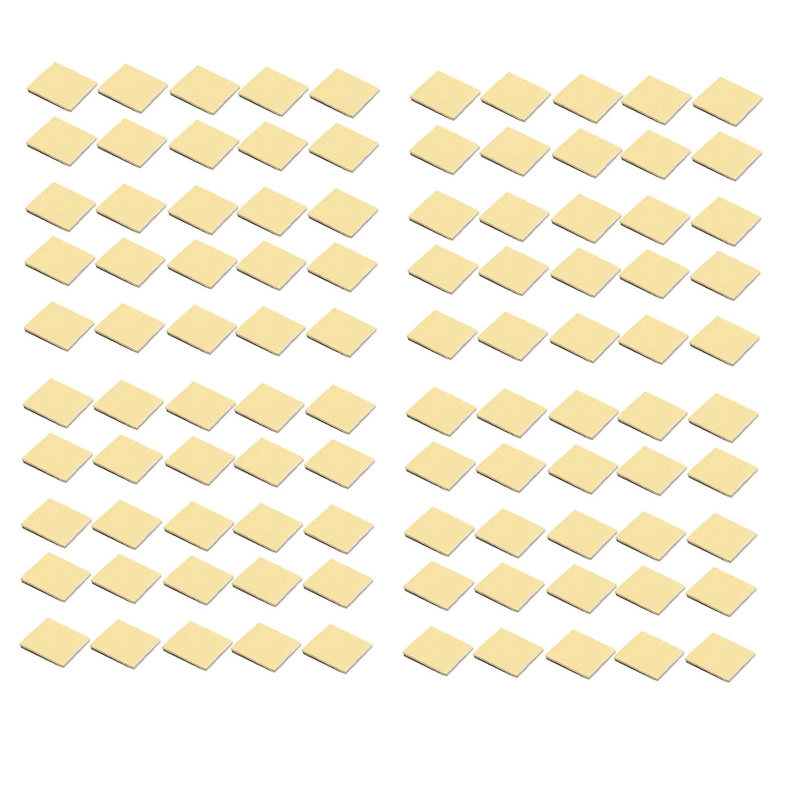 100PCS Cable Tie Adhesive Mounts with Double Sided Paste & Suction Cup, 25x25, White & Yellow