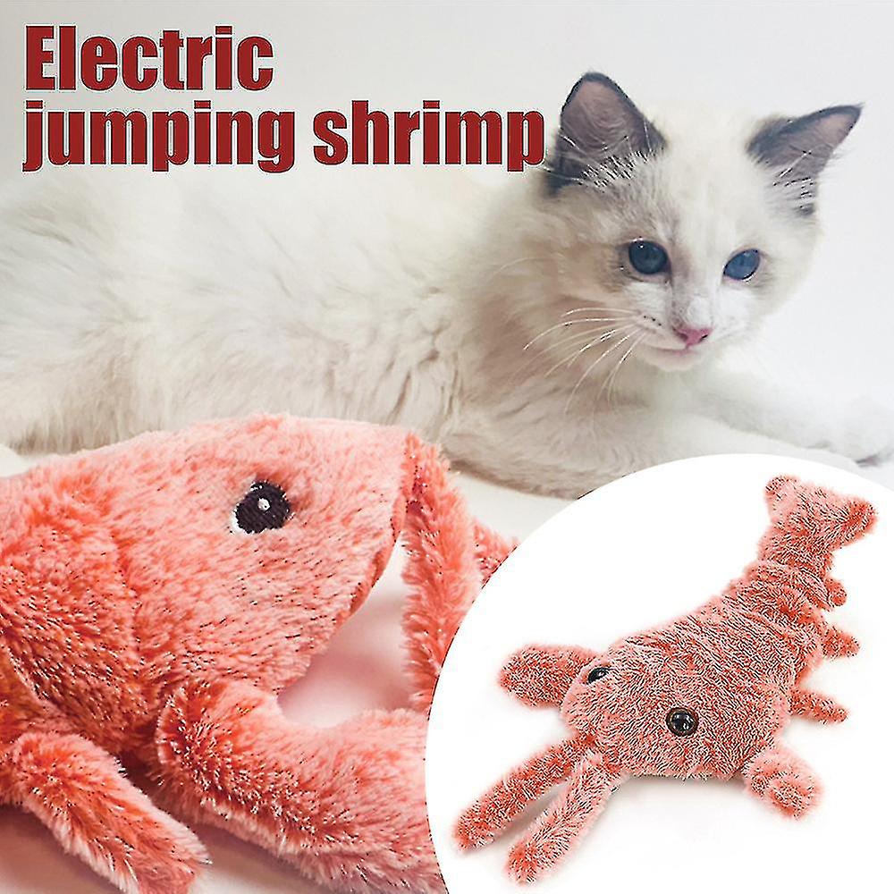 Moving Dog Cat Plush Electric Flopping Lobster Toy Nip Toys Doll Washable Catnip Packet Funny Pet Chew Toys