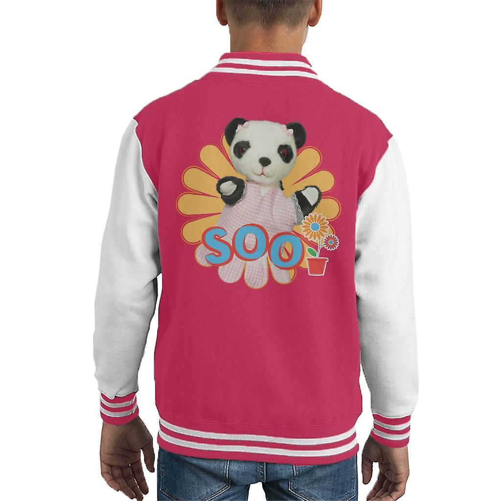 Sooty Soo Flowers Kid's Varsity Jacket