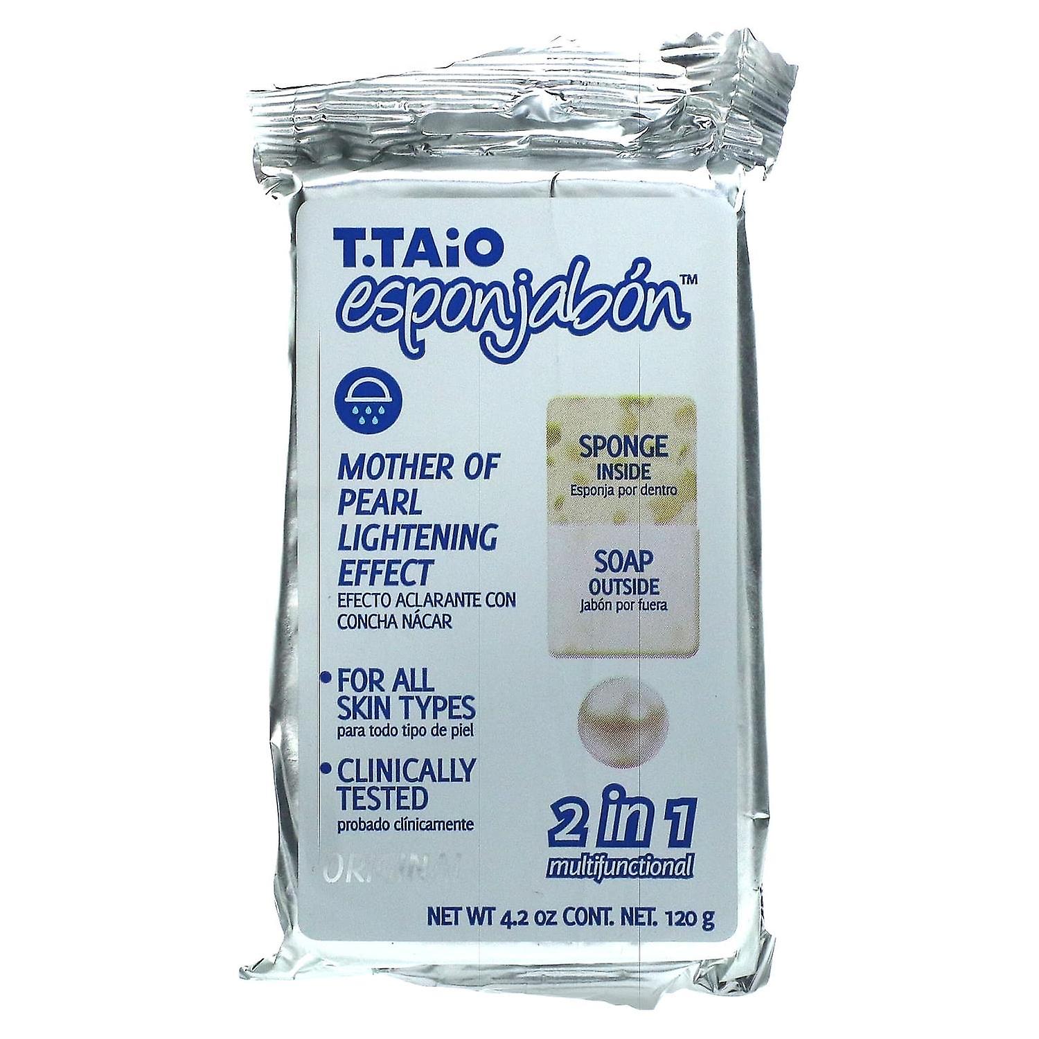 T. Taio, Mother Of Pearl Soap-Sponge, 4.2 oz (120 g)