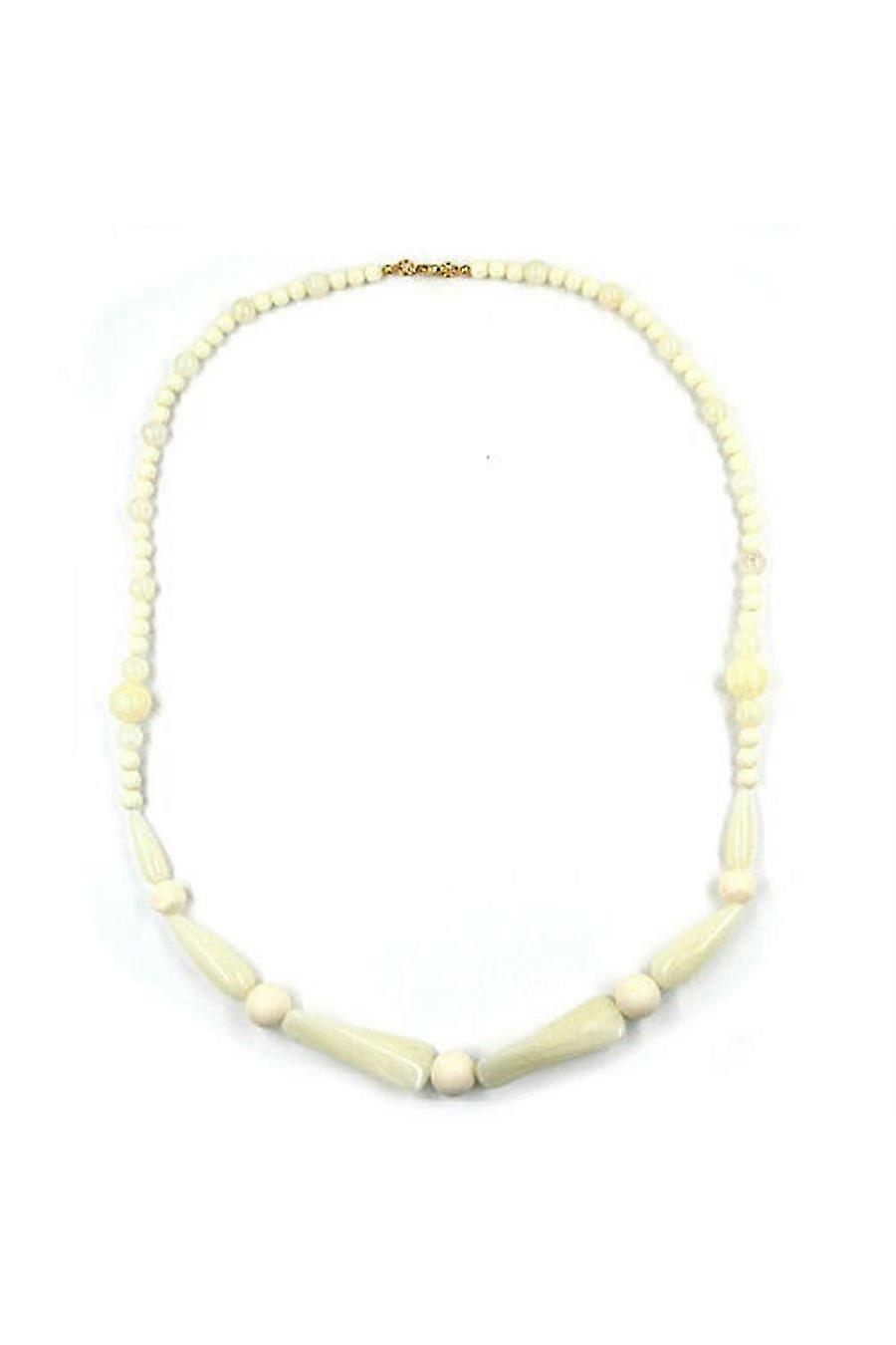 Necklace Beads Ivory-white - Gl01880