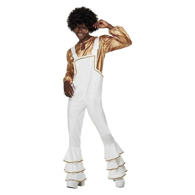 70S Glam Costume White 55058l