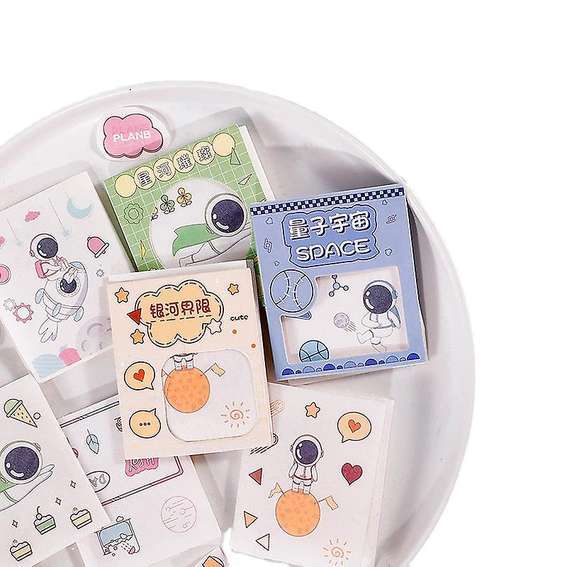 8Pcs Sticker Pack Cute Handbook Journal Cartoon Character Creative Material