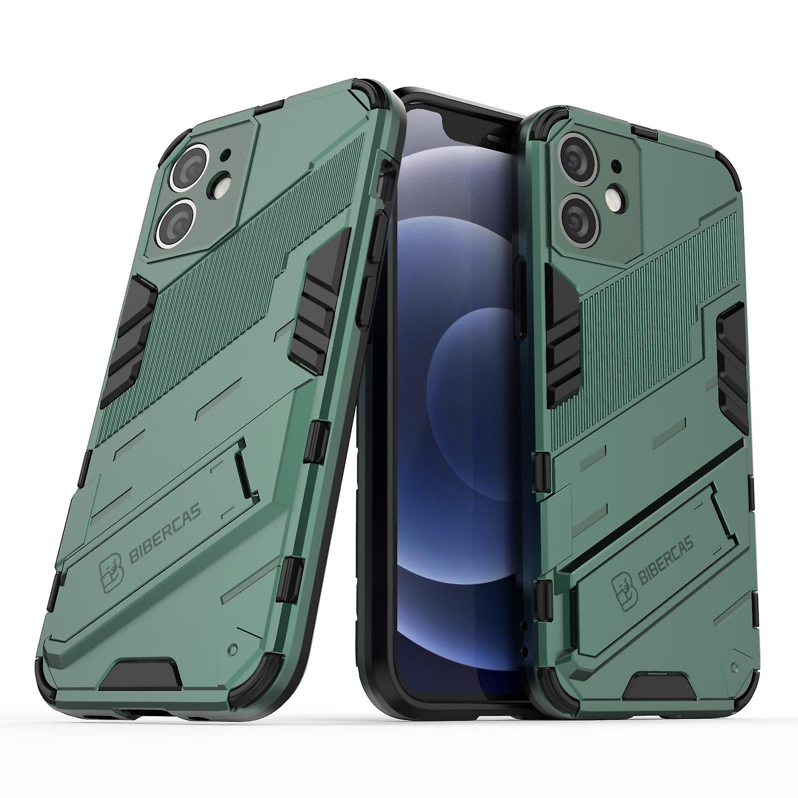 Slim Case For iPhone12 Mini Shockproof Dual-Layer Stand Cover