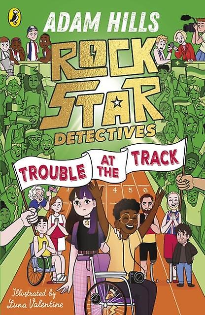 Rockstar Detectives Trouble At The Track by Adam Hills Paperback Book