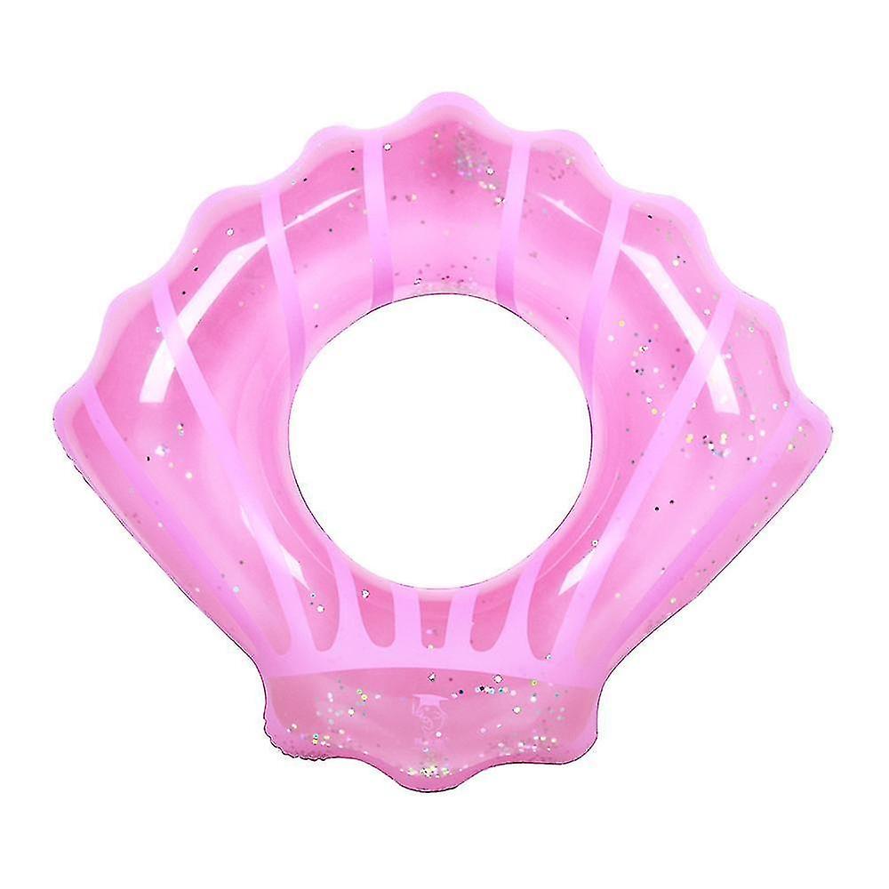 Shell Shape Portable Floating Swim Toy Party Supplies Decoration Swimming Rings (pink)
