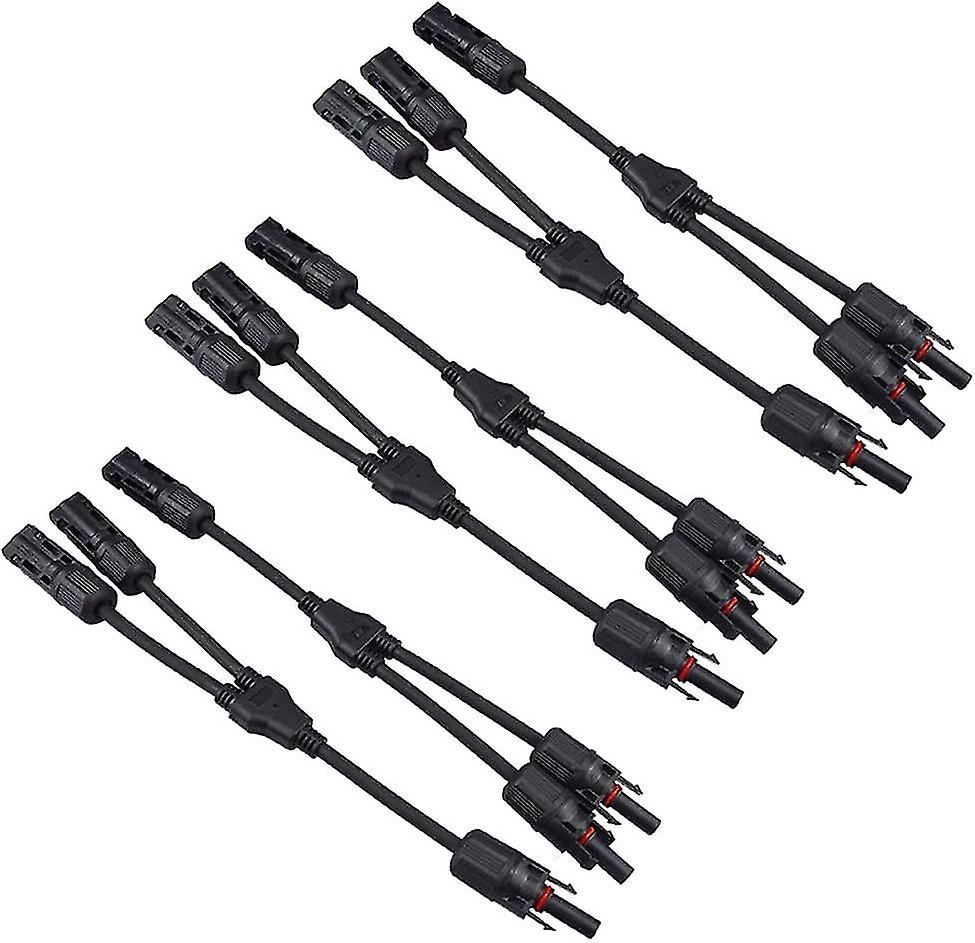 3 Pair Professional Solar Panel Cable Connector, Solar Y Branch Connector MFF/FMM, for Solar Panel P