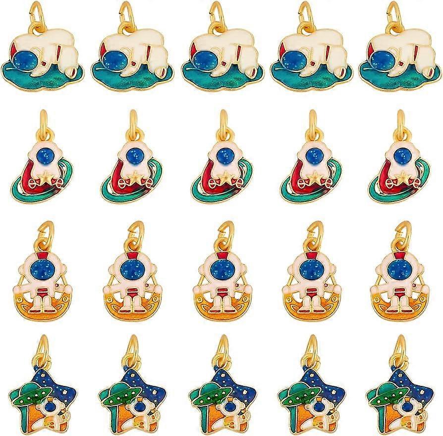 Space Charms Spaceman Astronaut Moon Charms