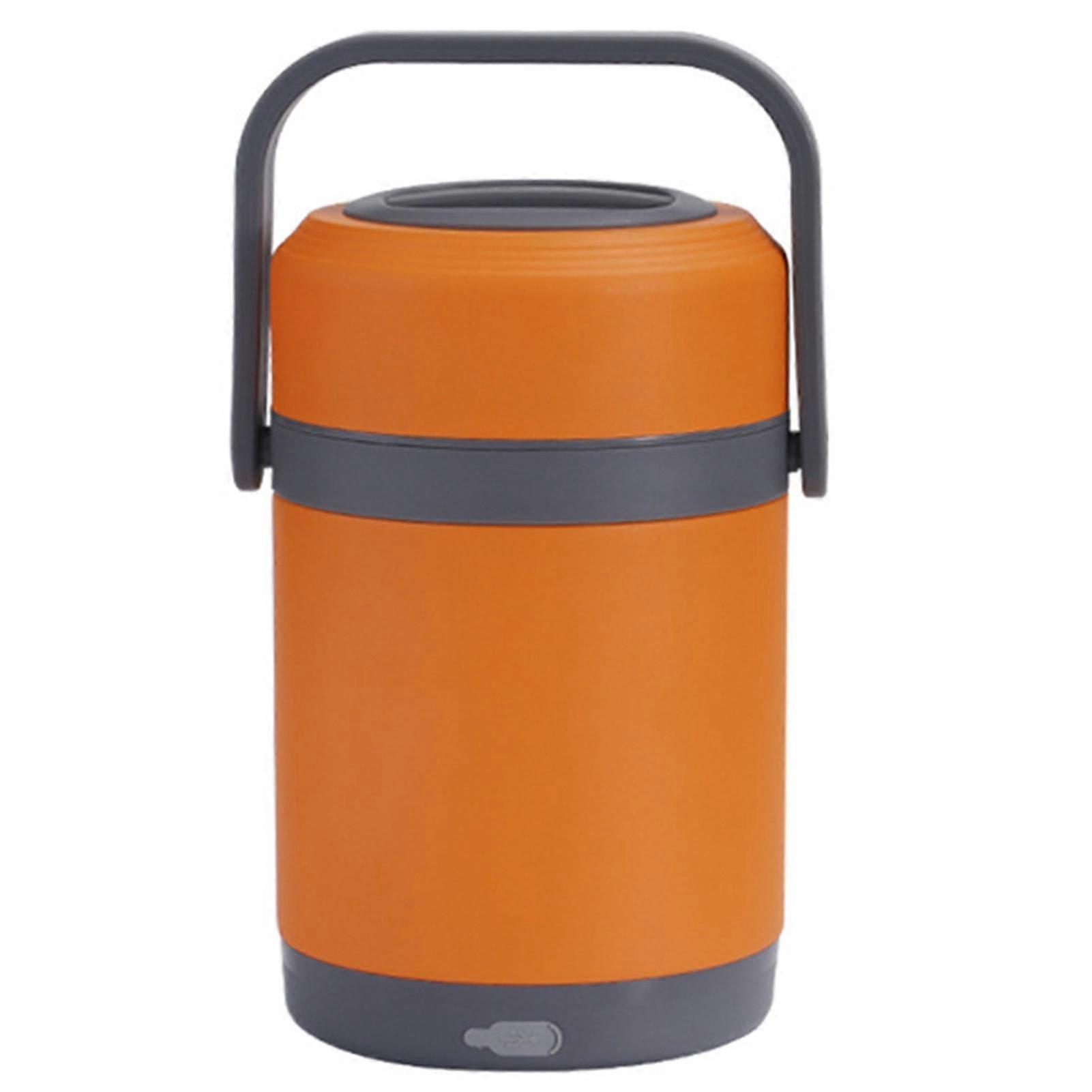 1 Set 1.6/2.0l Insulation Bucket Stackable Large Capacity Rust-proof Detachable Lunch Box Multilayer Electric Thermostatic Lunch Box For Office
