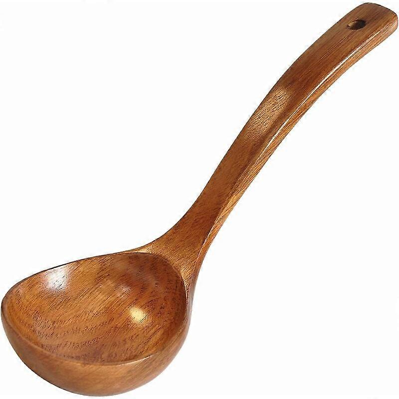 Wooden Ladle Long Handled Soup Utensils