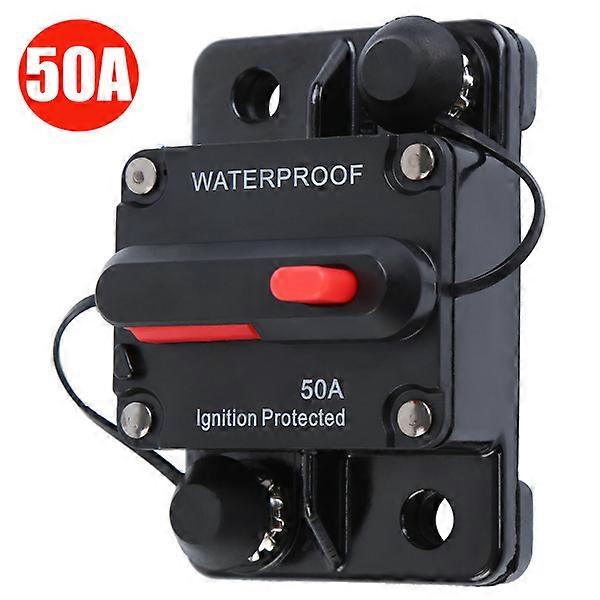 50A AMP Circuit Breaker Car Marine Stereo Audio Inline Replace Fuse 12V~48V NO.50829