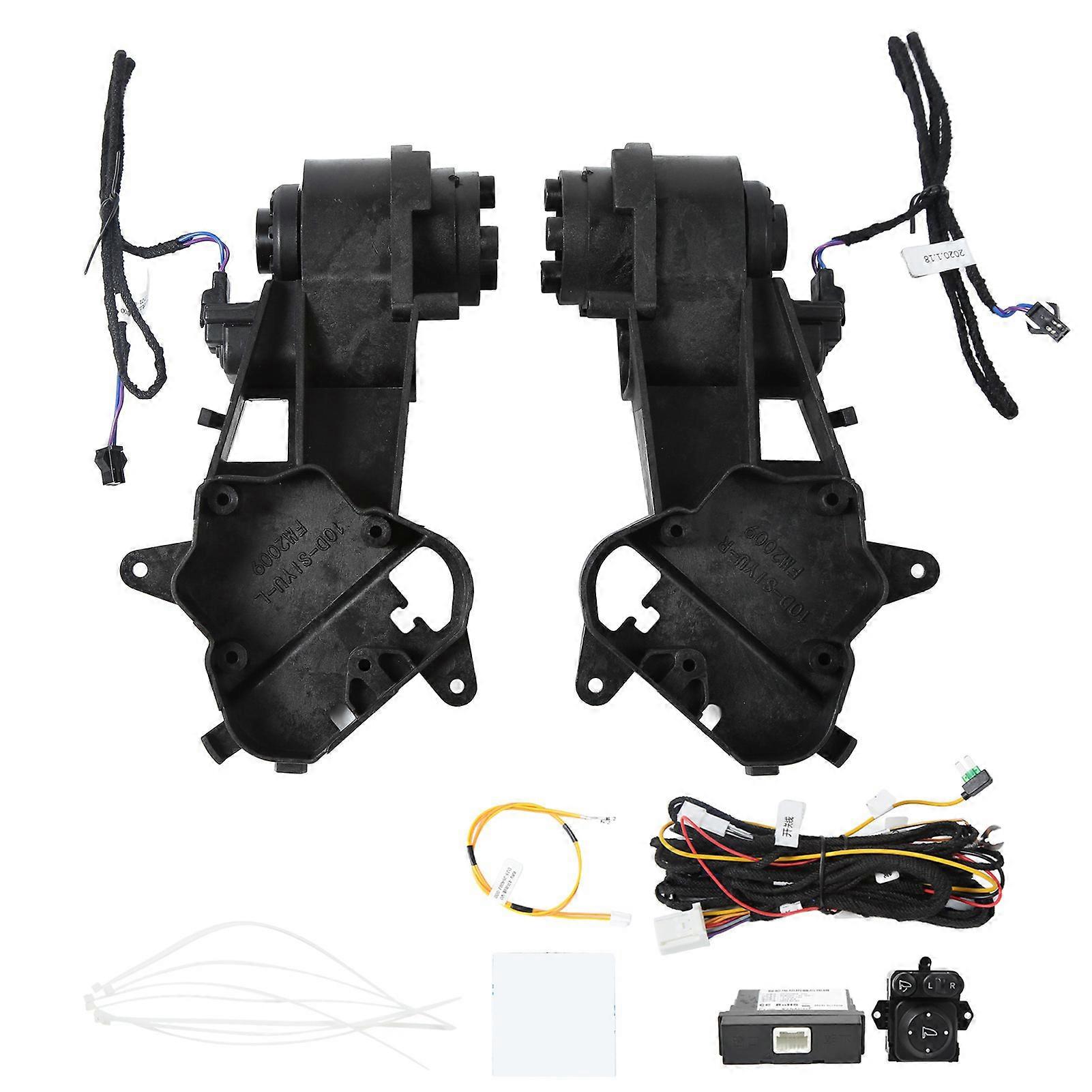 2pcs Folding Side Rearview Mirror Mount Kit Black Replacement for Civic 10th Generation 20162017 E2U511