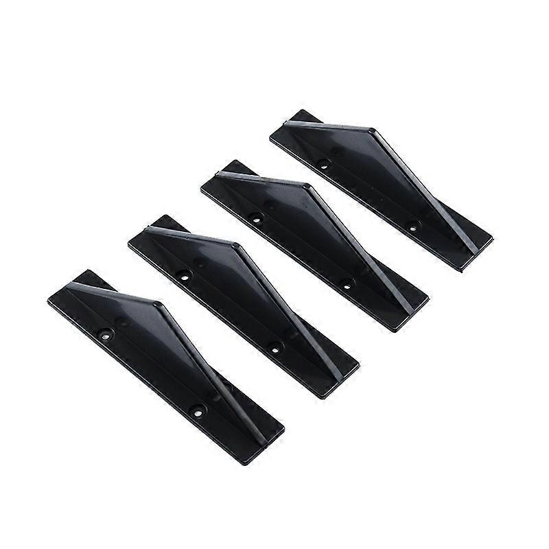 4pcs Universal Car Rear Bumper Diffuser Spoiler Carbon Fiber ABS Rear Bumper Lip Diffuser rear bumper universal car lip