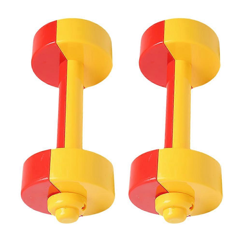 1 Pair Plastic Dumbbells Ergonomic Children Sports Fitness Barbells Hand Bars