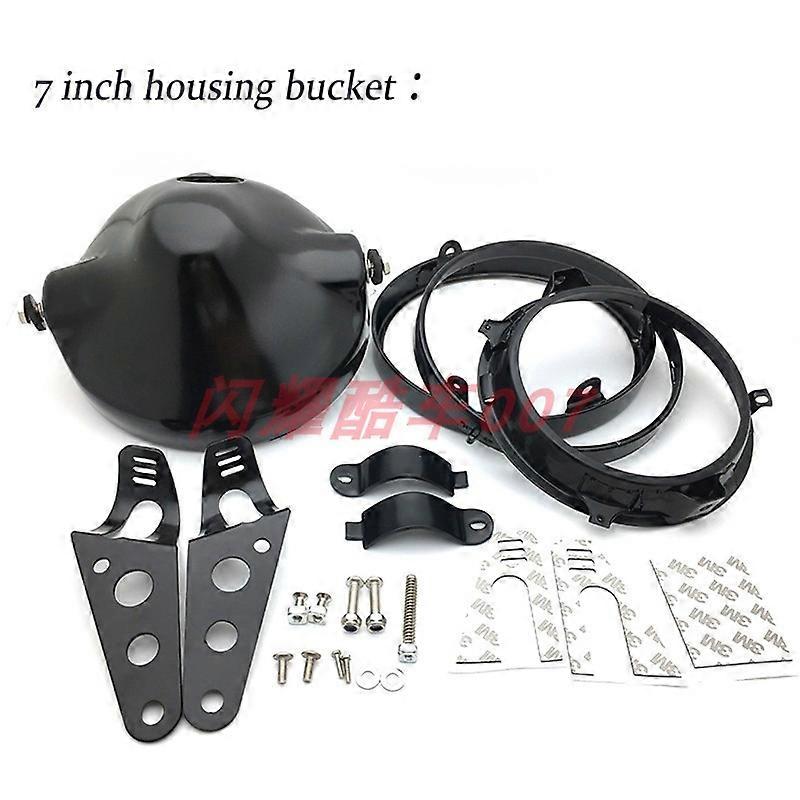 Suitable for Huanglong 600 300 502C modified CB400 motorcycle 7 inch LED wick retro round headlights