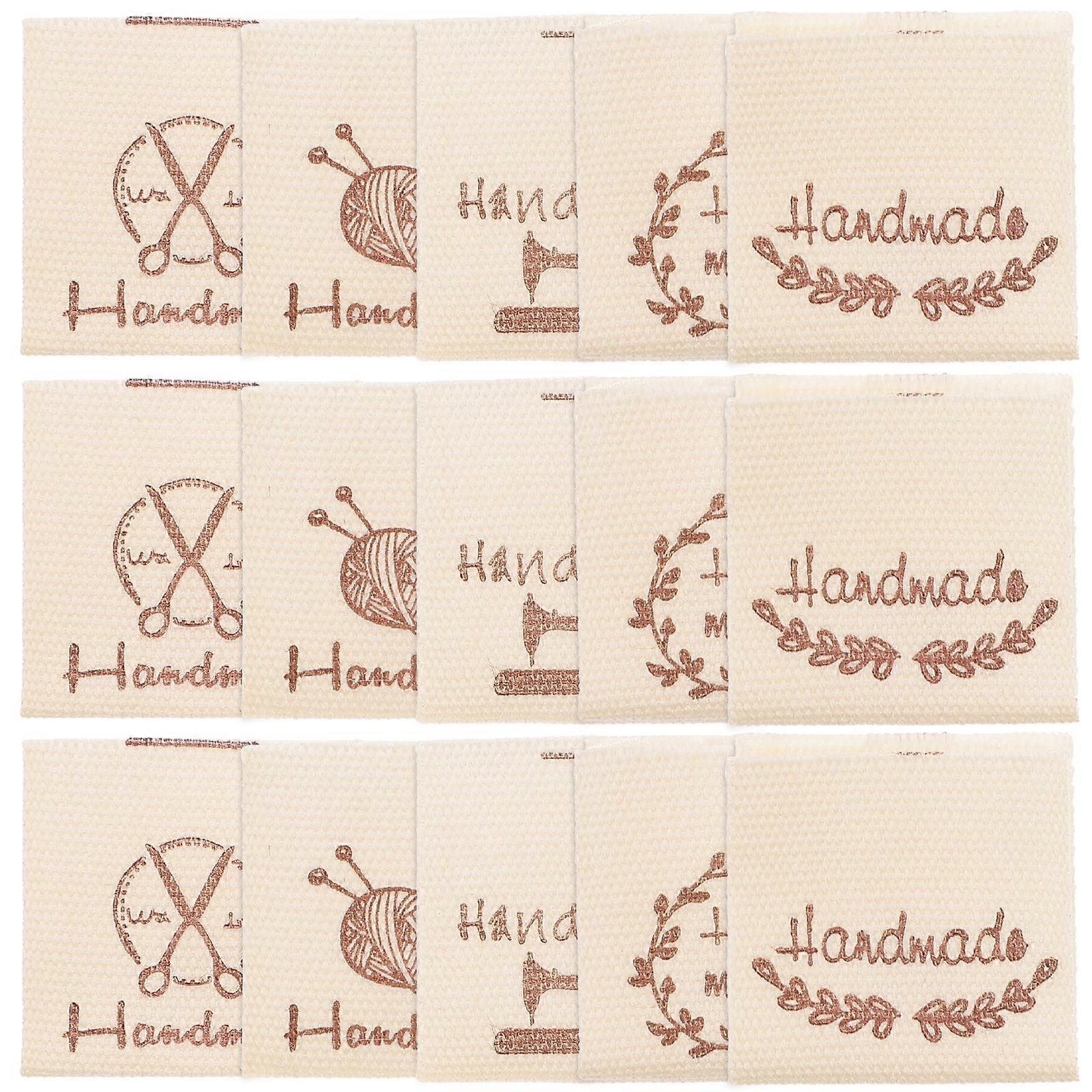 100 件服装缝纫标签手工缝纫针织工艺标签