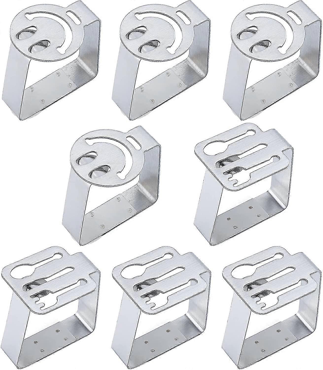 8-piece Stainless Steel Tablecloth Clip, Adjustable