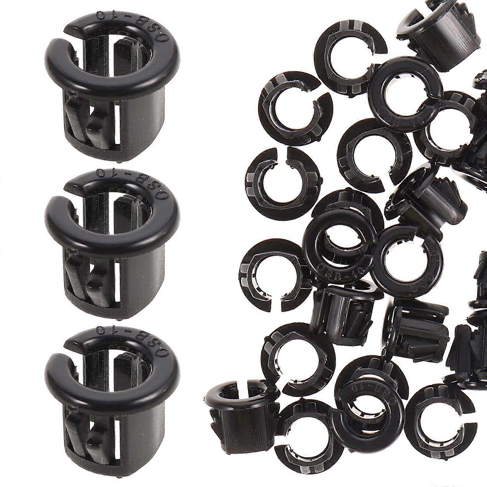 50pcs Snap Bushing Round Snap Panel Locking Hole Plug Snap In Cable Protector