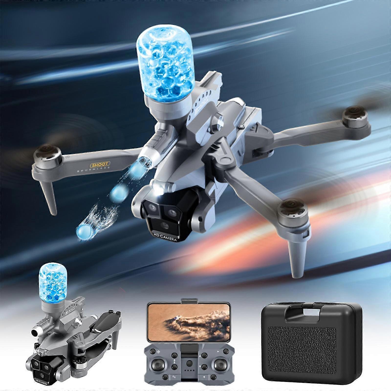 Bomba d'acqua Drone Brushless Drone Con Fotocamera 1080p Modalità Di Mantenimento Dell'altitudine Pieghevole Rc Combat Drone Quadcopter Cerchio Vol...