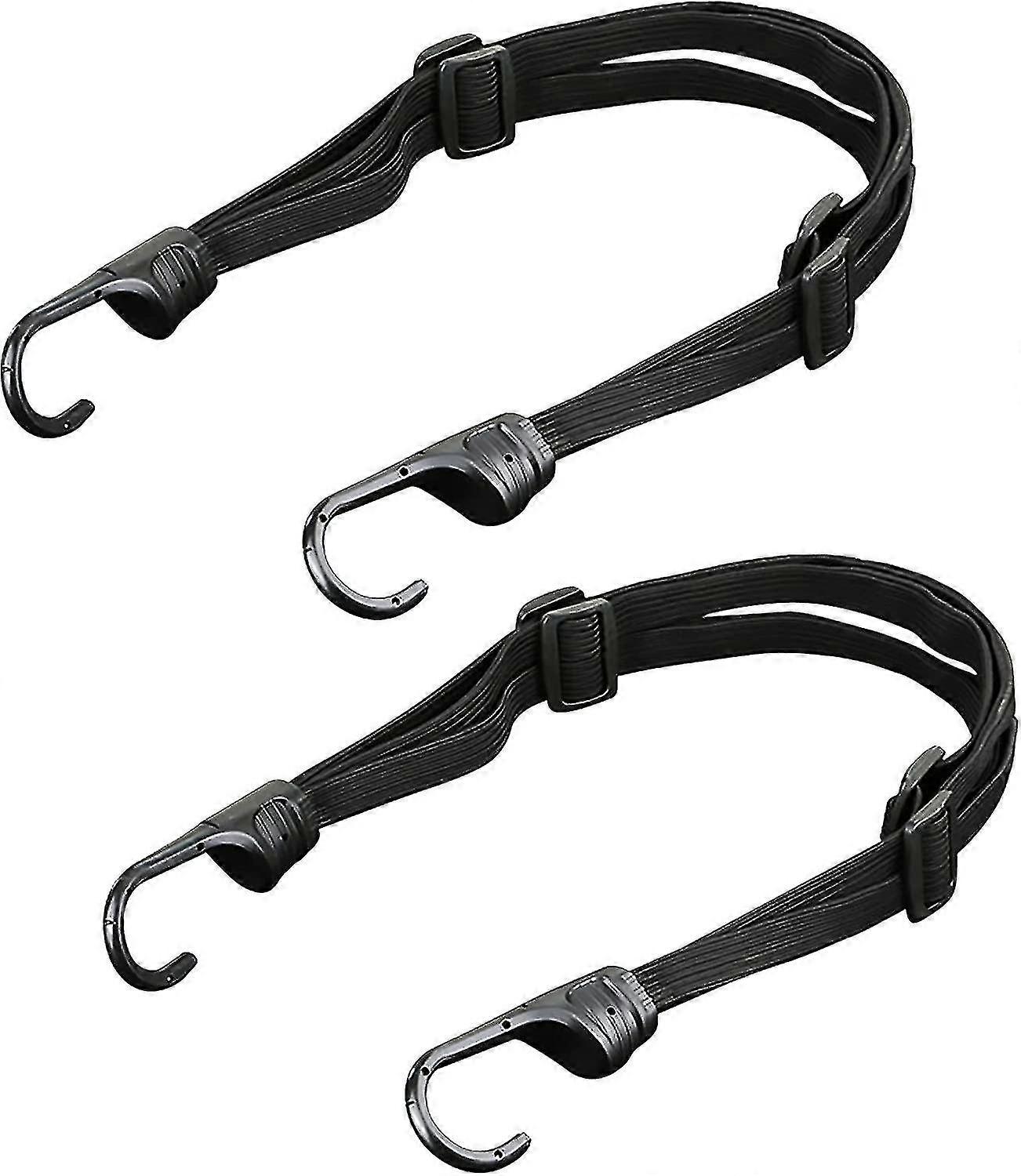 Cordons élastiques robustes avec crochets Écluse de vélo élastique plate Sangle de vélo élastique élastique élastique (2pcs) - CHUNCC