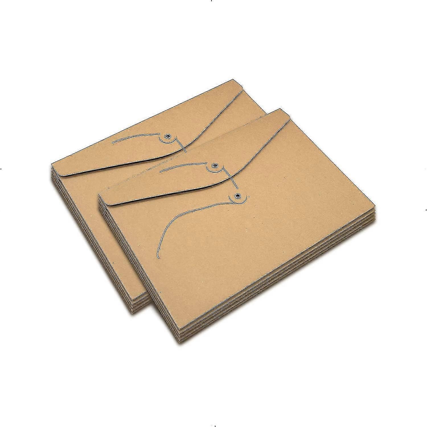 10 Pcs A4 String Envelope File Folders Organizer For Projects | Contracts | Bills | Meeting Pockets (horizontal Versio