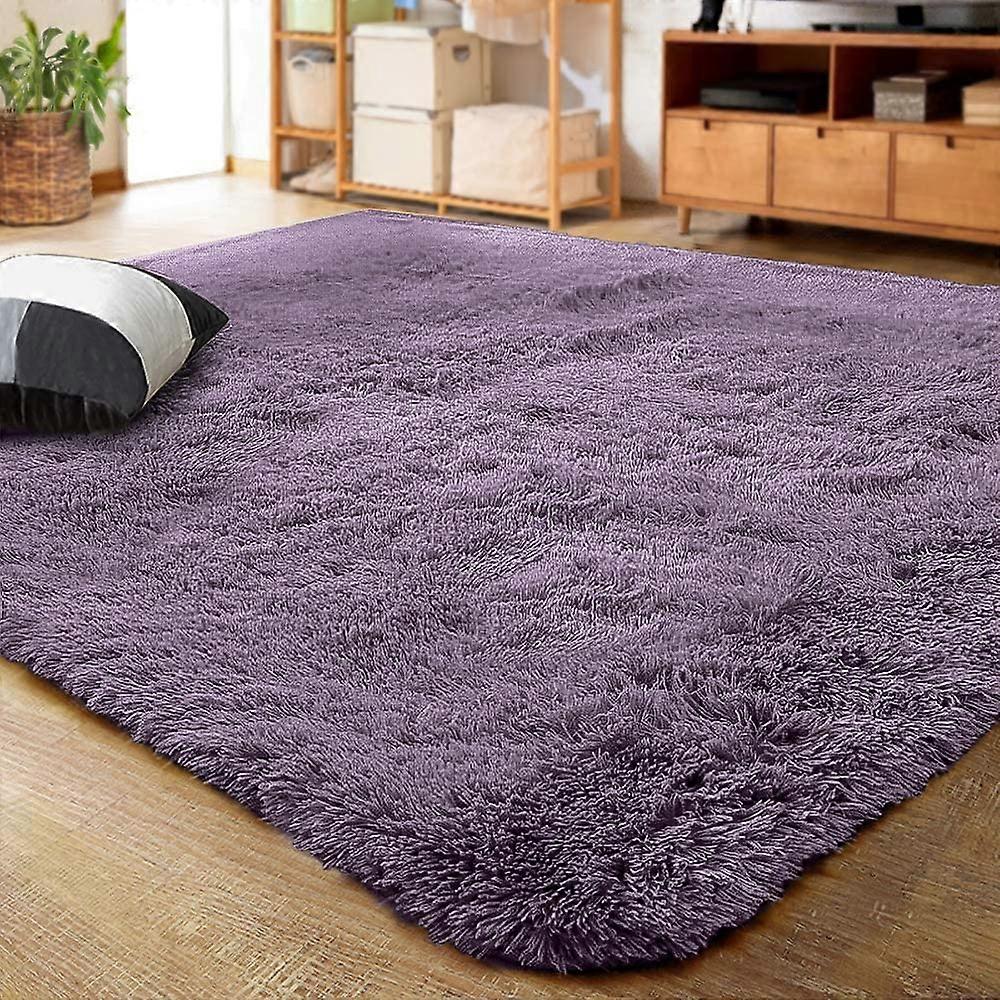 ZK-Soft Fluffy Rug Modern Fur Bedroom Rug Kids Room Nursery Rug Pink Floor Mat