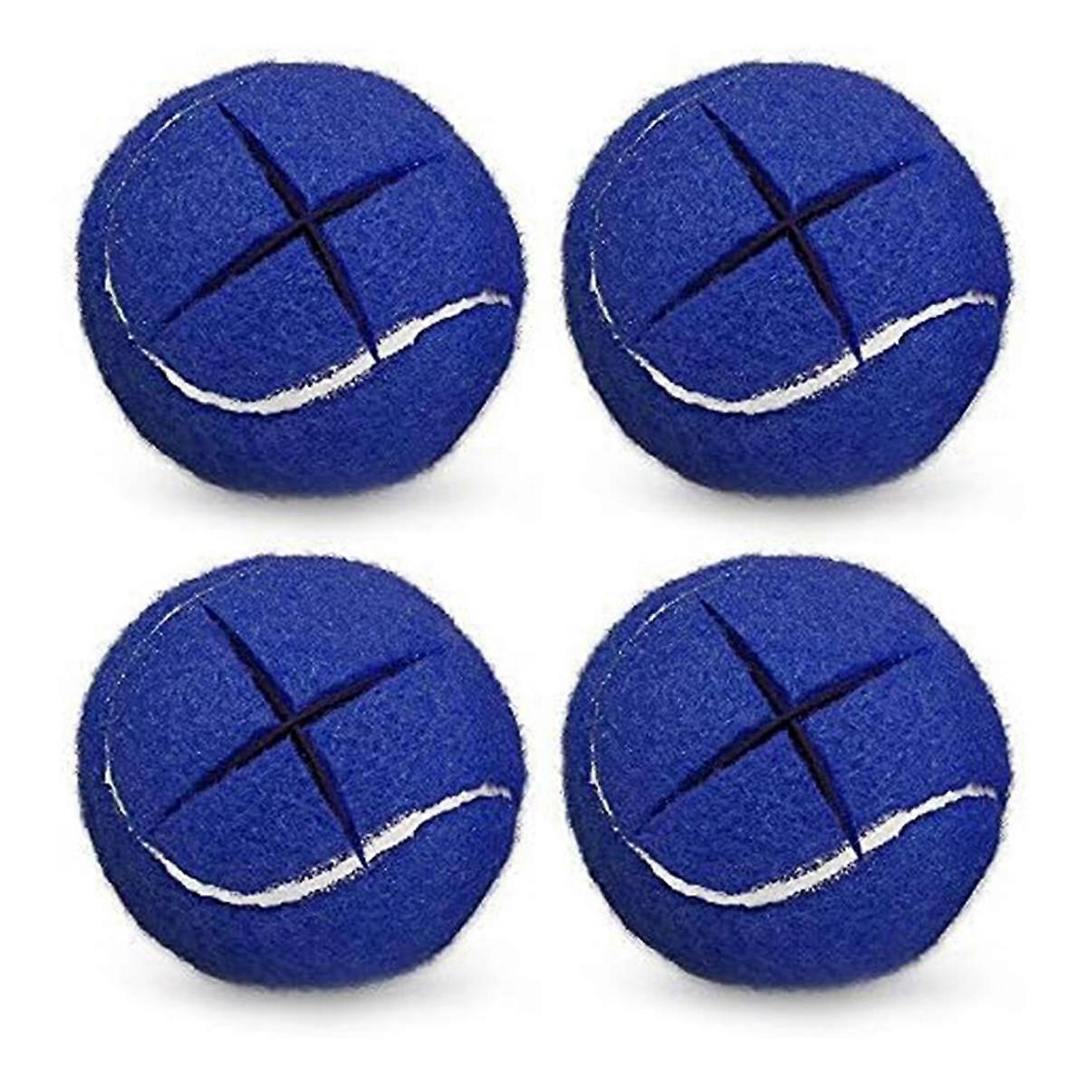 4 palline da tennis per camminatori, palline da tennis premium per gambe di mobili e protezione di pavimenti duri Blu