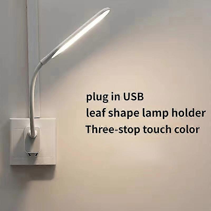 USB Direct Plug Portable Lamp Dormitory Bedside Lamp Eye Protection Student Study Reading Available Night Light