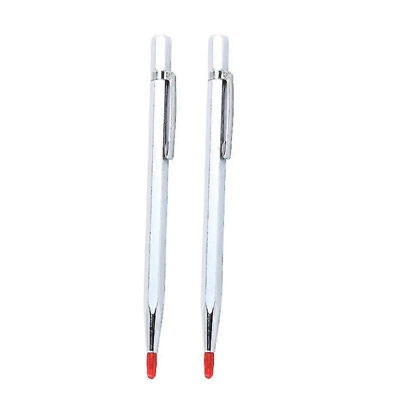 Tungsten Carbide Point Tip Scribing Pens Engineer Detail Scriber Craft Tool(2pcs, Silver)
