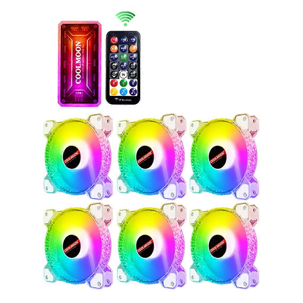 ダイヤモンド120mm冷却ファンミュートRGBファンラジエーターオーラ同期シャーシファン6PIN