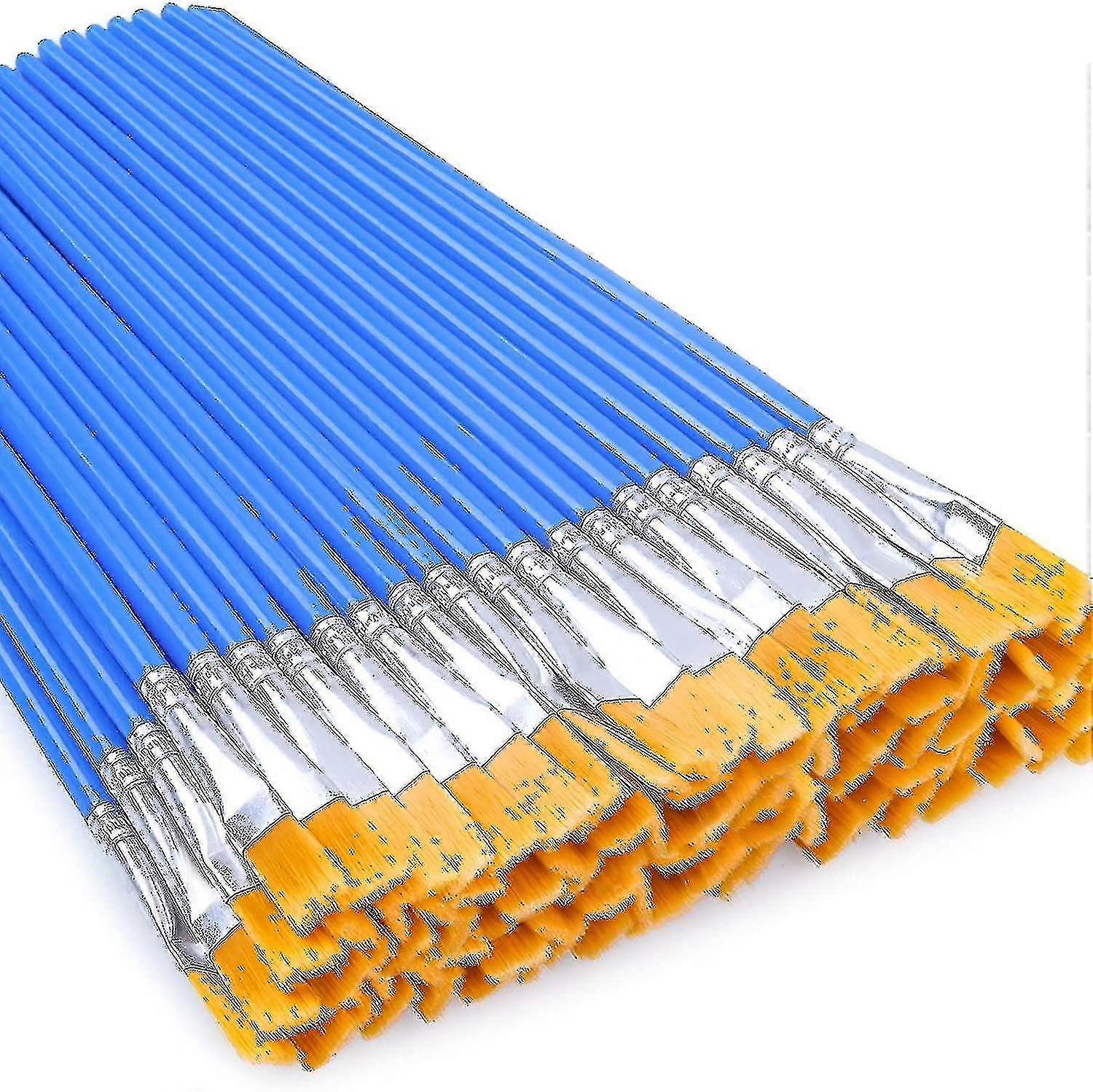 50 pcs πινέλα χρώματος, μικρά πινέλα ζωγραφικής χύμα για τη ζωγραφική λεπτομέρειας