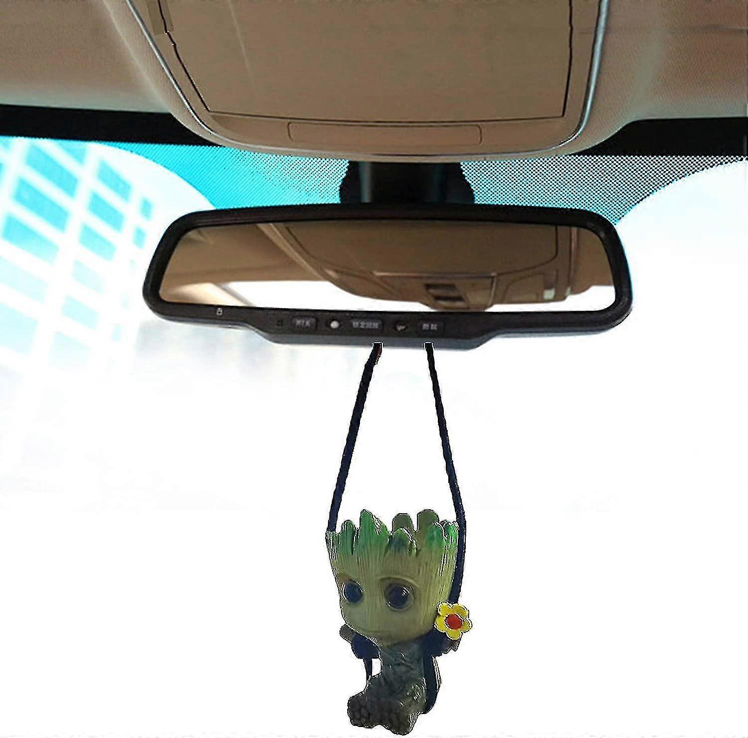 Car Hanging Accessories Swing Smiling Little Tree Man Car Mirror Hanging