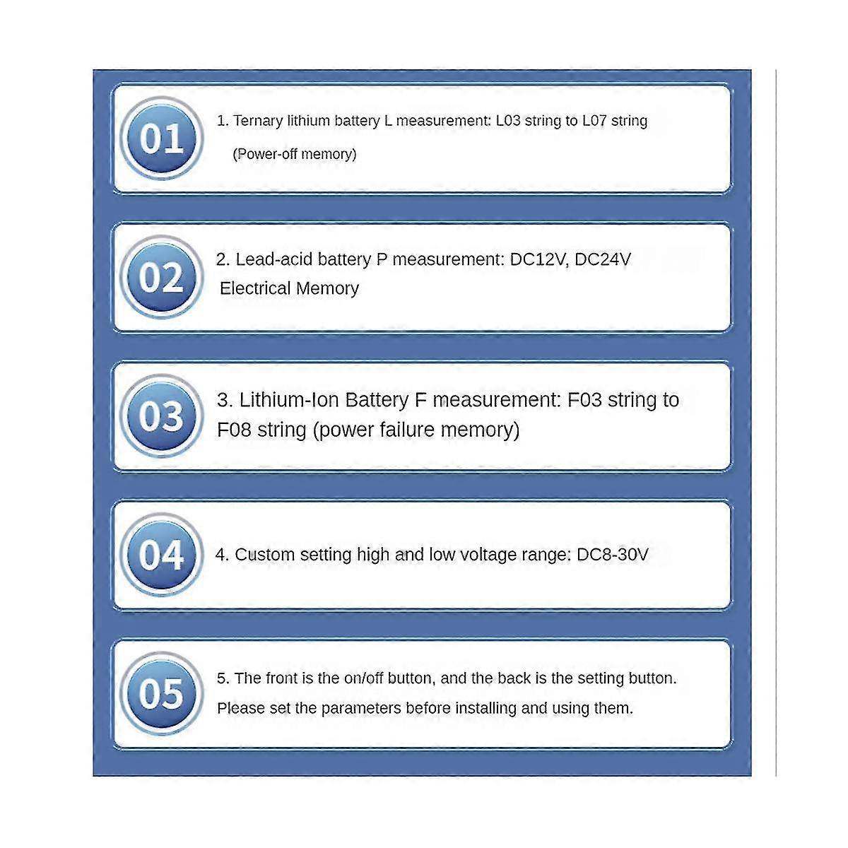 8-30v Usb Type-c Indicator Car Digital Voltmeter Volta E