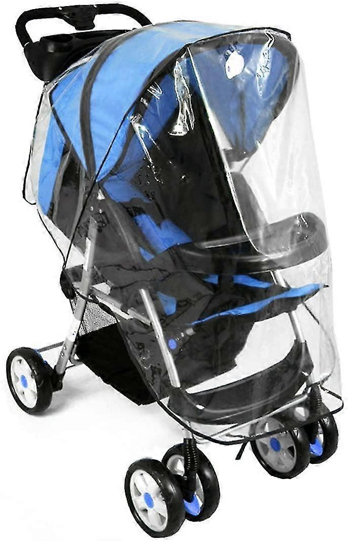 Rain Cover For Stroller, Rain Cover For Stroller, Universal Rain Cover For Shopper, Jogger Or Buggy Stroller With Canopy