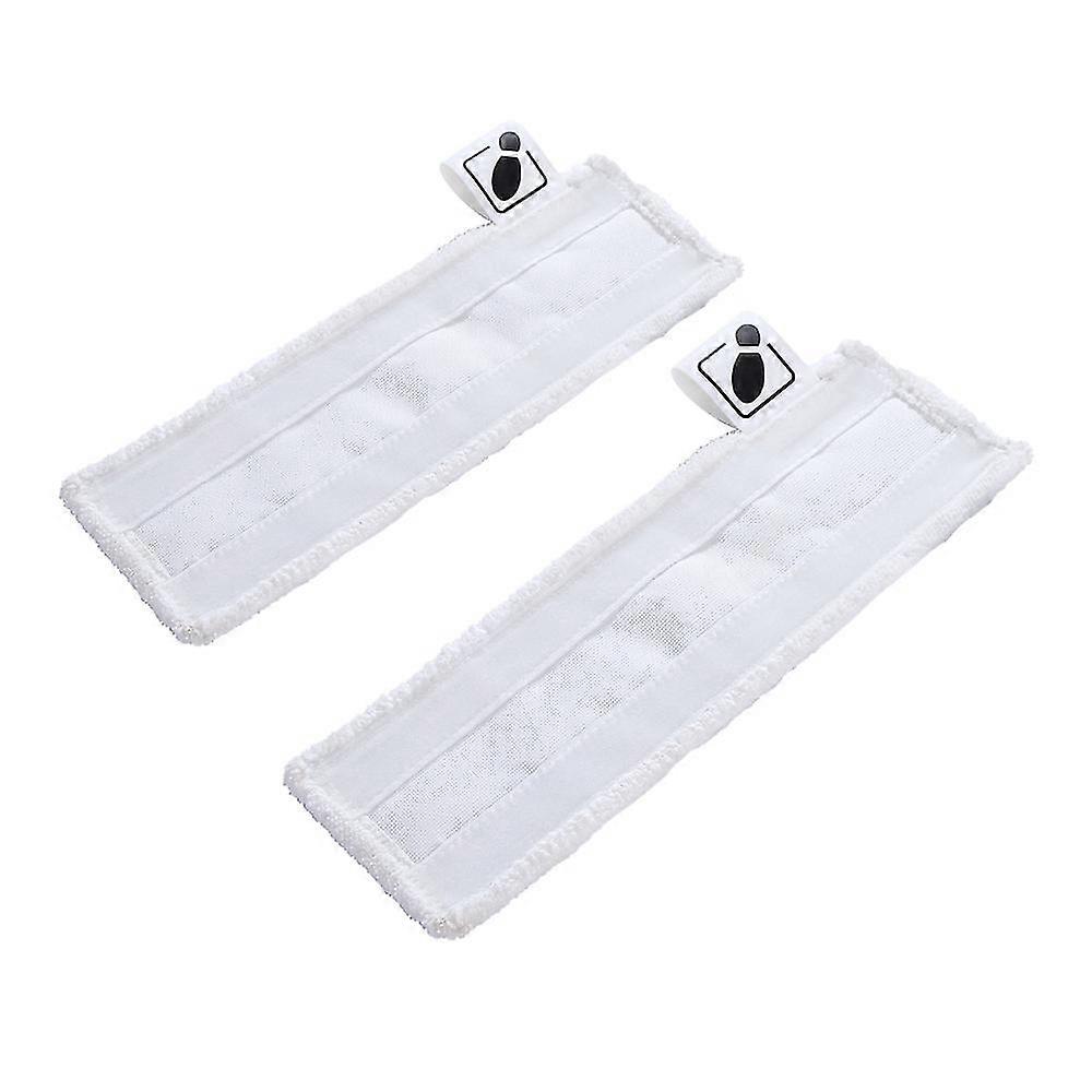Microfiber Cloths For Floor Nozzle Accessory For Steam Cleaners2pcs-white