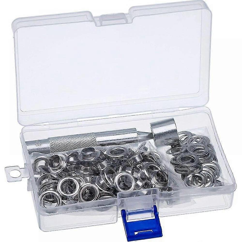 Grommet Kit Eyelets Tools, Grommet Kit For Tarp 10mm Grommets Kit Eyelets Metal Eyelets With Grommet Tools, For Tarp, Luggage, Leather