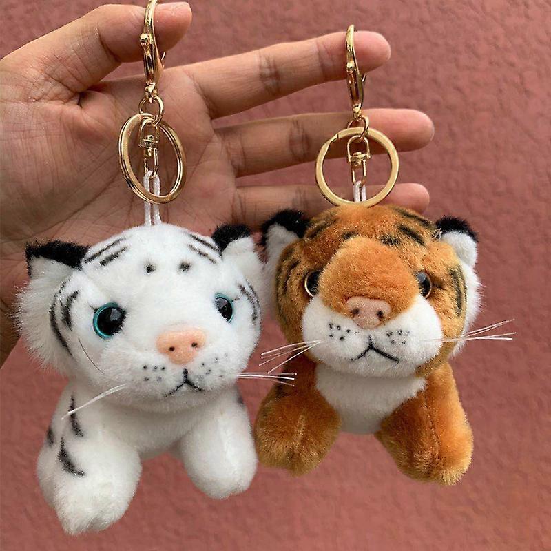 Pieces Plush Keychain Stuffed Animal Tiger