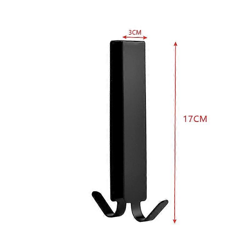 Shower wall hook, Stainless steel, Black