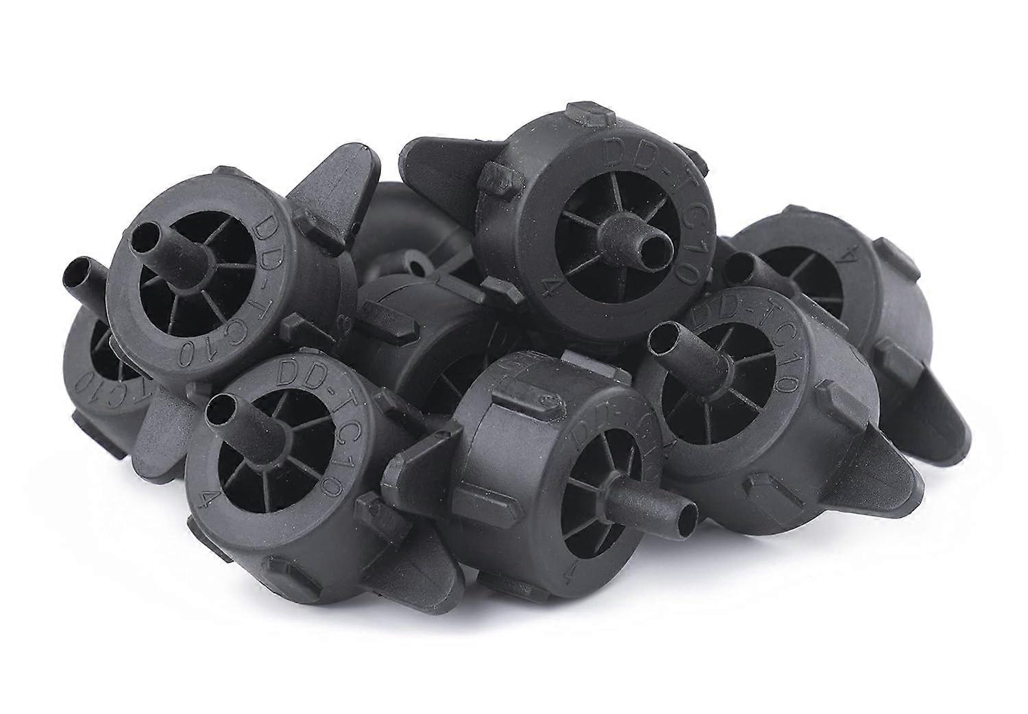 10 self-adjusting drippers, 4 L/h