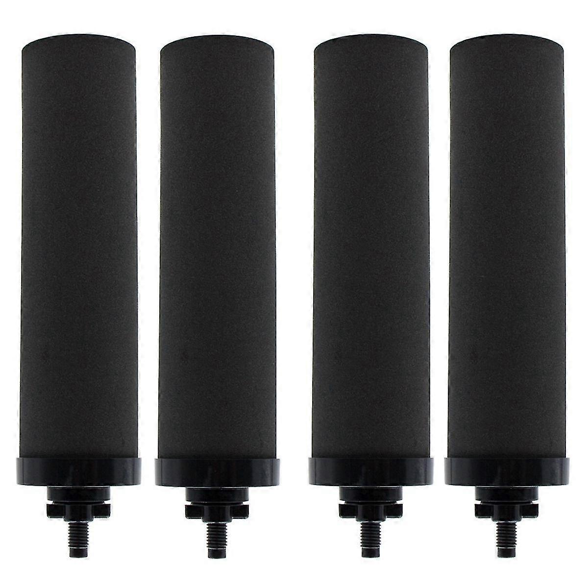 4pcs Water Filter Replacement For Black Activated Carbon Filters For Gravity-fed Water Filter Syste