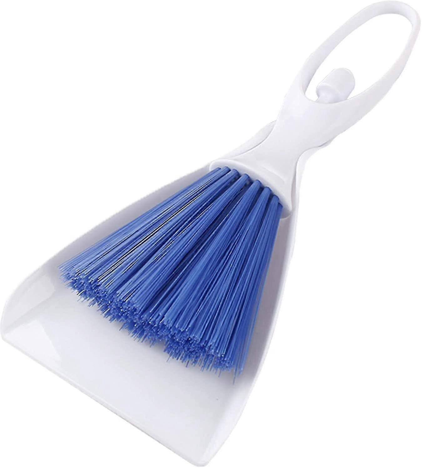 Dustpan And Brush Set Small Broom And Dustpan Dust Pan Nesting Tiny Cleaning Broom Small Cleanups Set . Blue/white