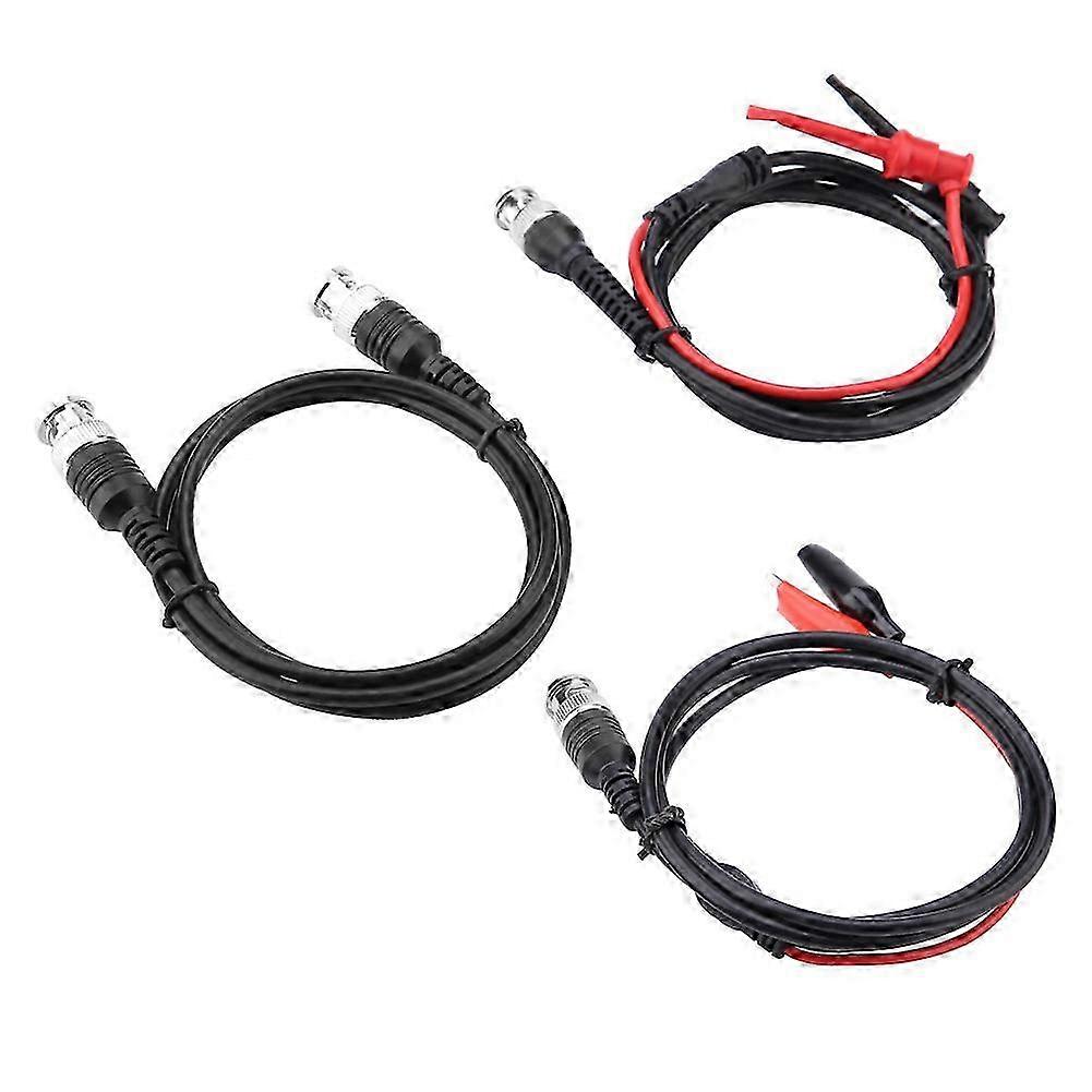 P1260 Coaxial Cable BNC to BNC Crocodile Chip Test Hook Testing Lead Kit