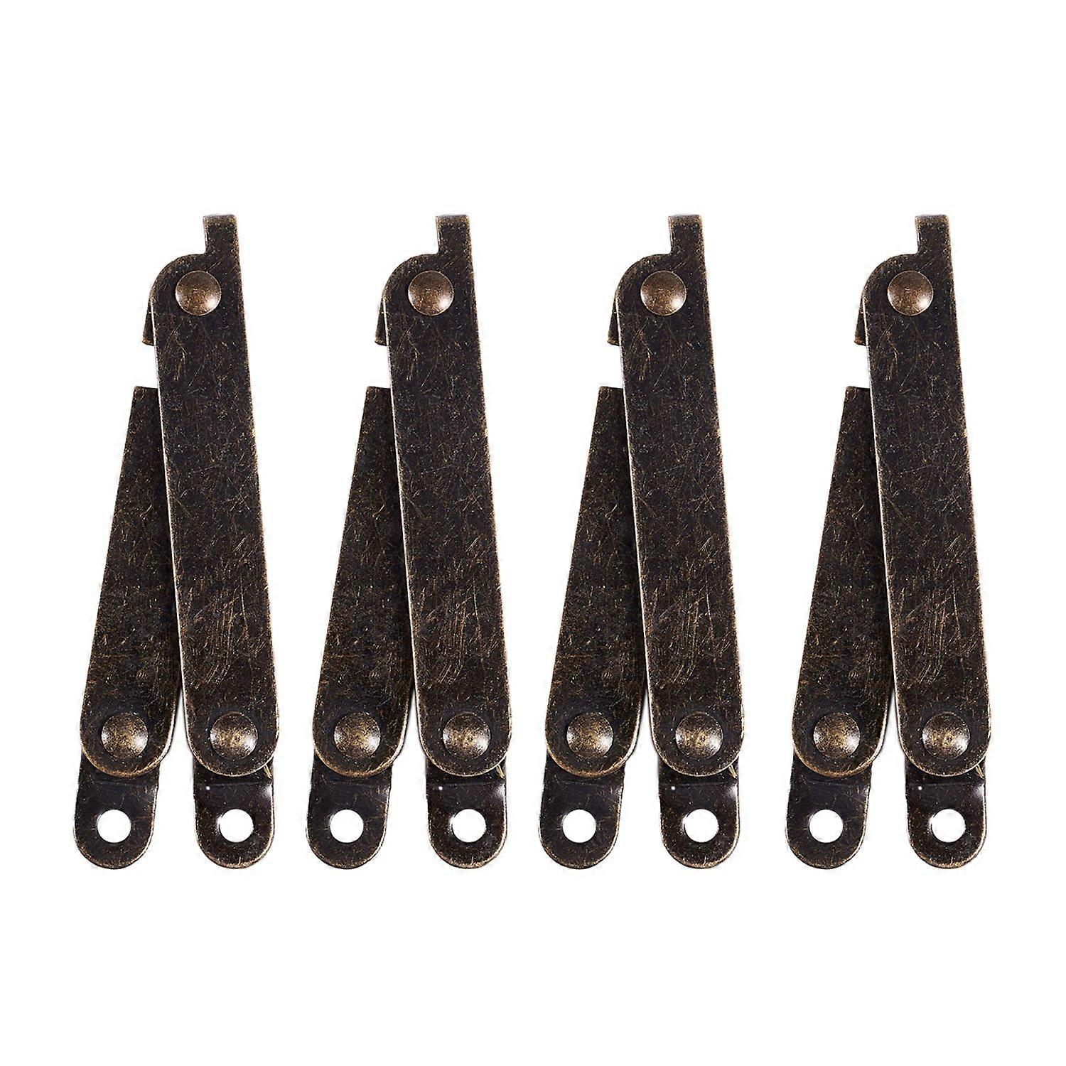 Furniture Box Rotatable Folding Lid Support Hinge Tone 4Pcs