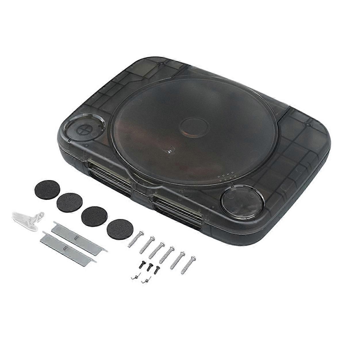 For PS ONE Replacement Case Clear Color Game Console Case for PS ONE Retro Video Game Case Transpar