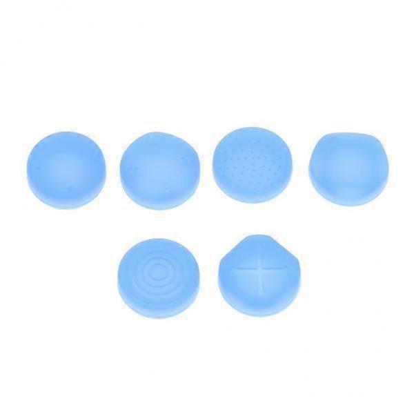 2x6x Analog Stick Cap Thumb Grips for Playstation PS Vita PSV1000 2000 Blue