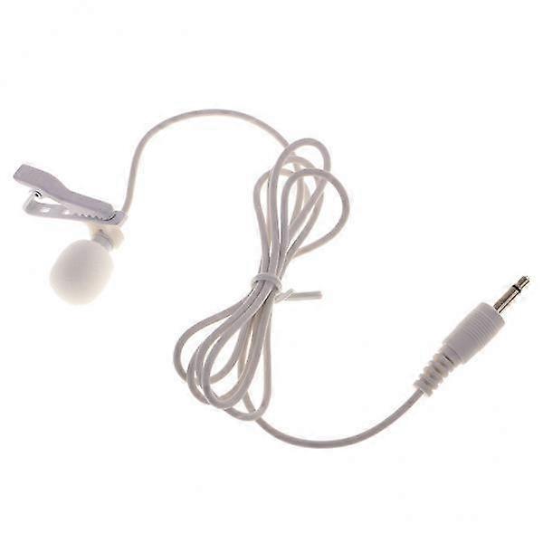3xExternal Mini Clip Microphone For Computer Recording White