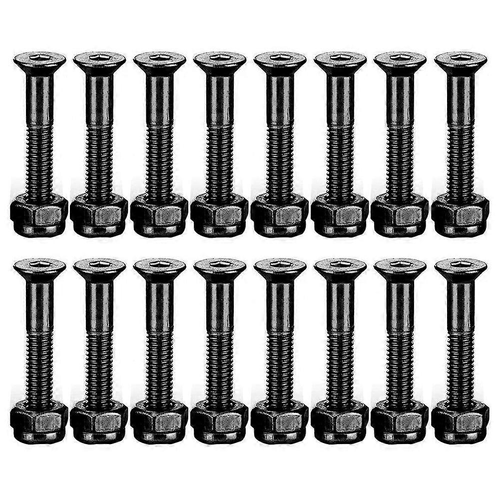 16 Set 1 Inch Skateboard Mounting Hardware Screws Bolts Skateboard Hardware Screws Skateboard Parts