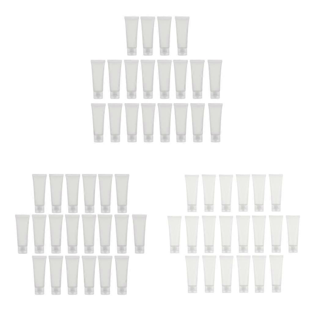 60Pcs 50ml Empty Cosmetic Soft Tubes Squeeze Bottle Cap For Shampoo