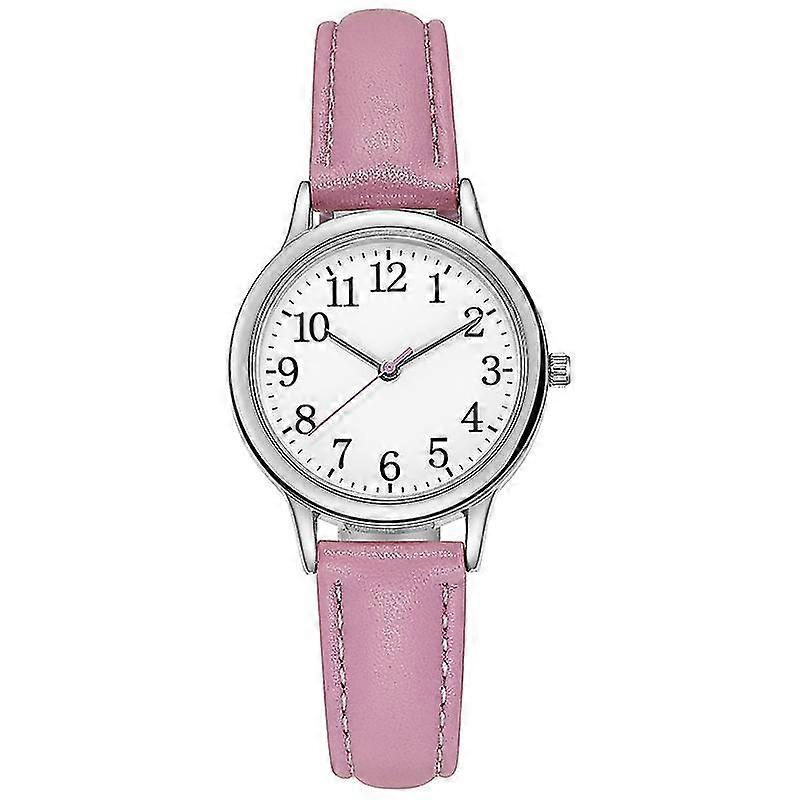 2024 Modeur Kvinder Casual Læderbælteure Simple Damers Small Dial Quartz Clock TAO