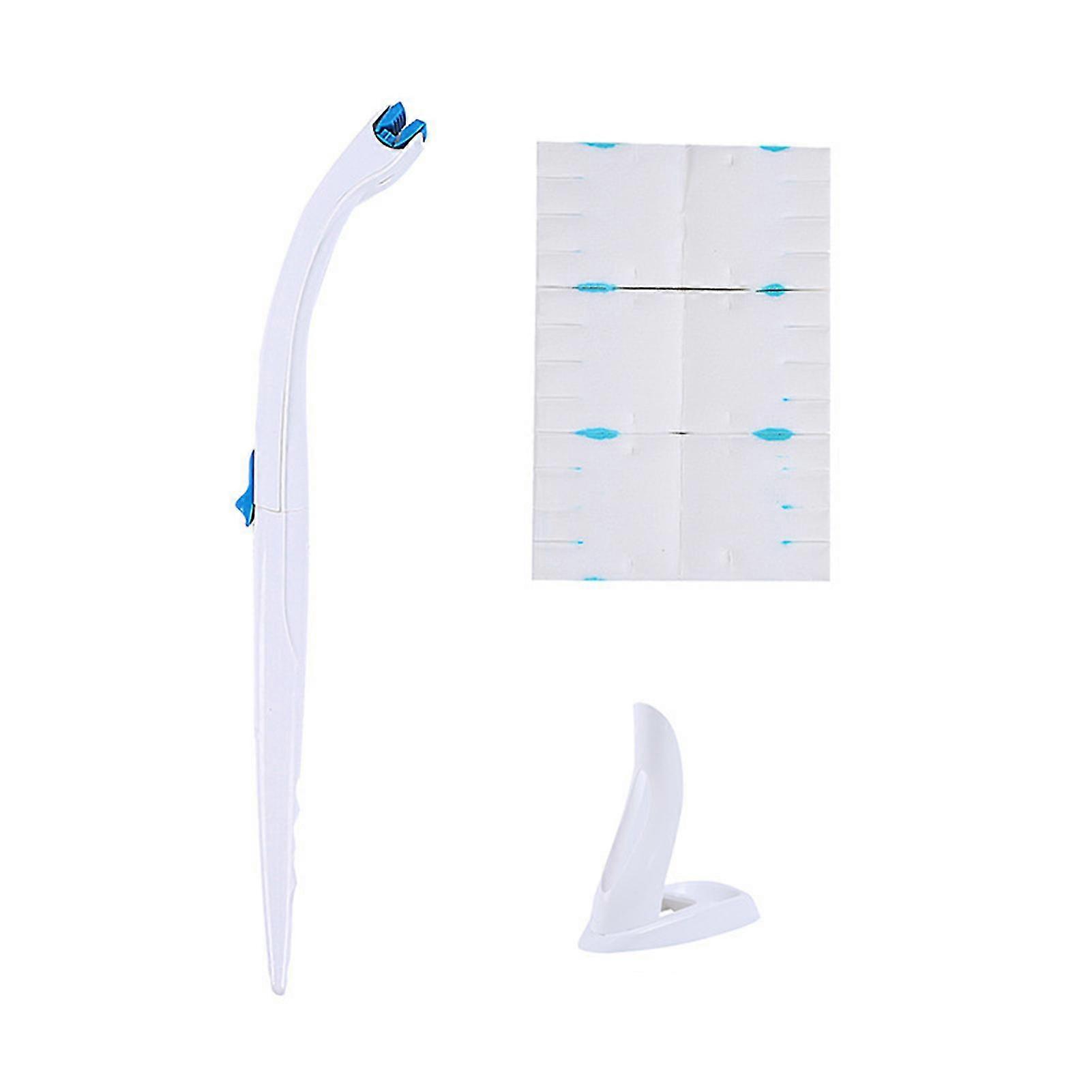 Disposable Toilet Brush Set with 12 Refillable Flushable Toilet Cleaning System with